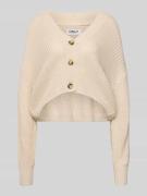 Cardigan met V-hals, model 'CAROL'