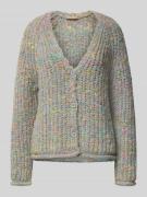 Regular fit gebreid jack met wol