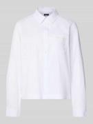 Regular fit overhemdblouse met borstzak, model 'Bella'