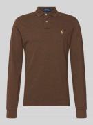 Slim fit poloshirt van puur katoen
