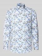 Regular fit zakelijk overhemd van puur katoen met kentkraag