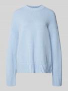 Oversized gebreide pullover met ronde hals, model 'SAKEIKO'