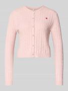 Shaped fit cardigan van viscosemix, model 'KATIA'