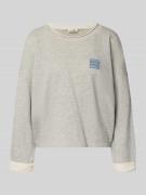 Oversized sweatshirt met labelprint