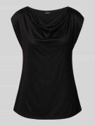 Regular fit blousetop van pure viscose