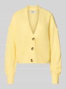 Regular fit gebreid jack met enkele knoopsluiting, model 'CAROLSPRING'