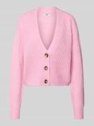 Regular fit gebreid jack met enkele knoopsluiting, model 'CAROLSPRING'