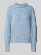 Regular fit gebreide pullover met effectgaren, model 'ANNI'