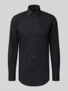 Slim fit zakelijk overhemd met extra lange mouwen