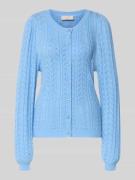 Gebreid jack met ribboorden, model 'Clarry'