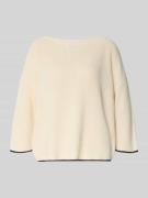 Gebreide pullover met 3/4-mouwen