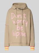 Oversized hoodie met statementprint