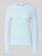 Gebreide pullover met ribboorden, model 'dalo'