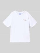 T-shirt met labelprint, model 'ROAR'