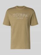 T-shirt met labeldetail