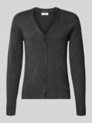 Gebreid jack met knoopsluiting, model 'HEINE'