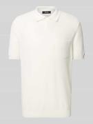 Slim fit poloshirt met kenktkraag