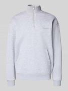 Sweatshirt met opstaande kraag en ritssluiting