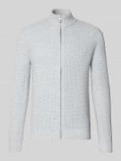 Regular fit gebreid jack met wol