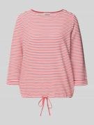 Regular fit shirt met 3/4-mouwen van biologische katoenmix