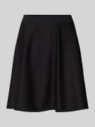 Uitlopende minirok van viscosemix, model 'VETIRA'