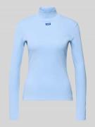 Slim fit shirt met lange mouwen van katoenmix, model 'EASY'