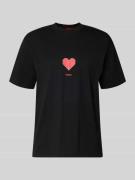 Regular fit T-shirt van puur katoen, model 'DALENTIN'