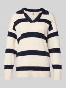 Gebreide pullover met V-hals, model 'KANITA'