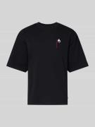 T-shirt met labeldetail, model 'Beam'