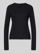 Slim fit shirt met lange mouwen met viscose