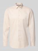 Regular fit zakelijk overhemd van katoen met kentkraag