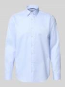 Regular fit zakelijk overhemd van katoen met kentkraag