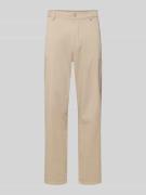 Stoffen broek met achterzakken