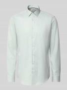 Regular fit zakelijk overhemd van katoen met kentkraag