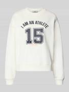 Relaxed fit sweatshirt van puur katoen