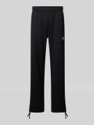 Straight fit sweatpants met elastische band, model 'Essentials'