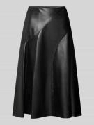 Uitlopende midirok met ritssluiting, model 'VICENA'