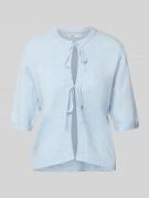 Regular fit cardigan met vetersluitingen, model 'SIMONI'