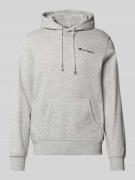 Hoodie met labelstitching