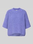 Gebreide pullover met ribboorden, model 'ZOLLY'