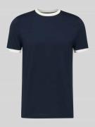Slim fit T-shirt met ronde hals
