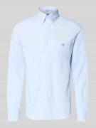 Slim fit vrijetijdsoverhemd met logostitching