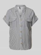 Regular fit overhemdblouse van pure viscose, model 'BUMPY'