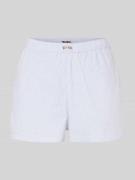 Korte broek met labeldetail