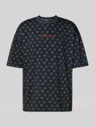 Oversized T-shirt met labelstitching