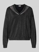 Relaxed fit pullover van viscosemix in gebreide look