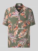 Regular fit vrijetijdsoverhemd van pure viscose