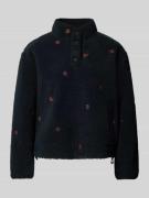 Sweatshirt met opstaande kraag, model 'KASEY'