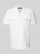 Relaxed fit vrijetijdsoverhemd met structuurmotief