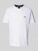 Regular fit T-shirt met labelstitching, model 'TADDY'